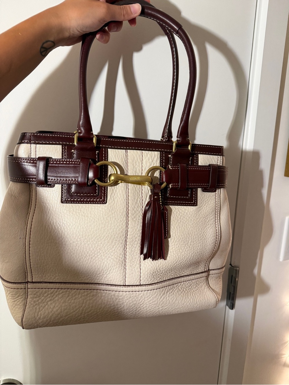 Vintage Coach Hamptons Tote, NWT, Dust Bag